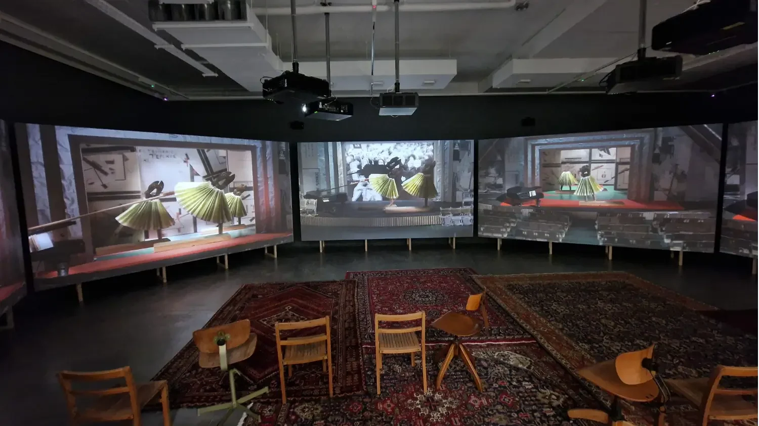 William Kentridge installation at Goodman Gallery
