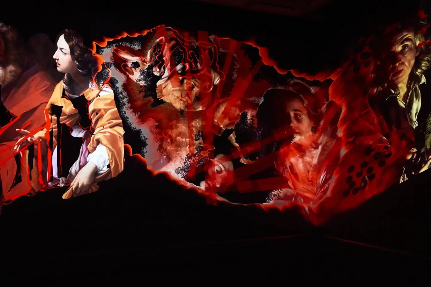 Nalini Malani installation at The Holburne Museum