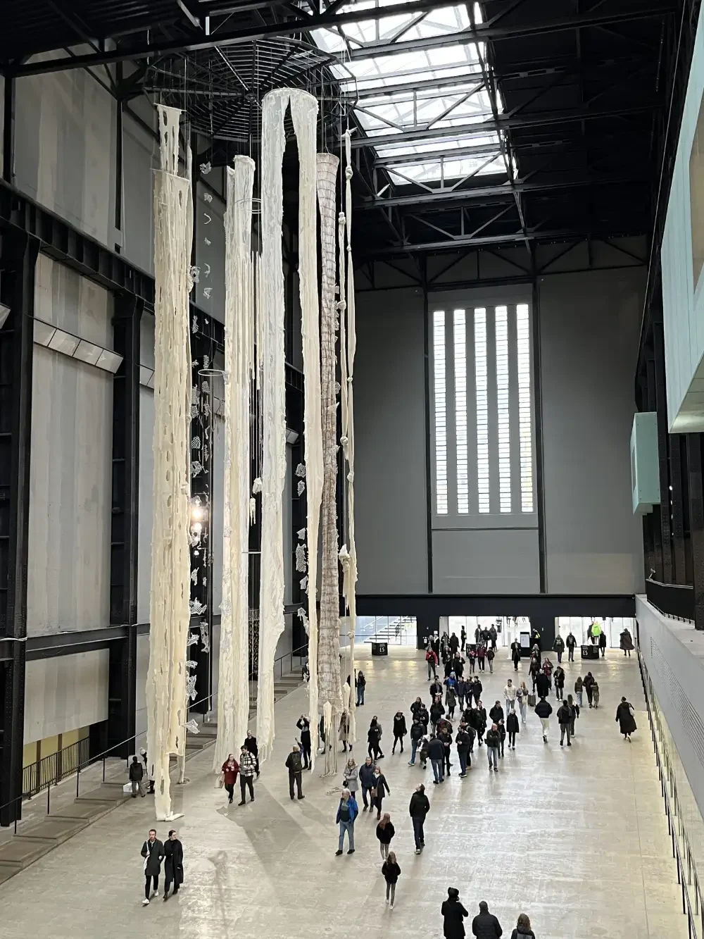 Cecilia Vicuña installation in the Turbine Hall, Tate Modern