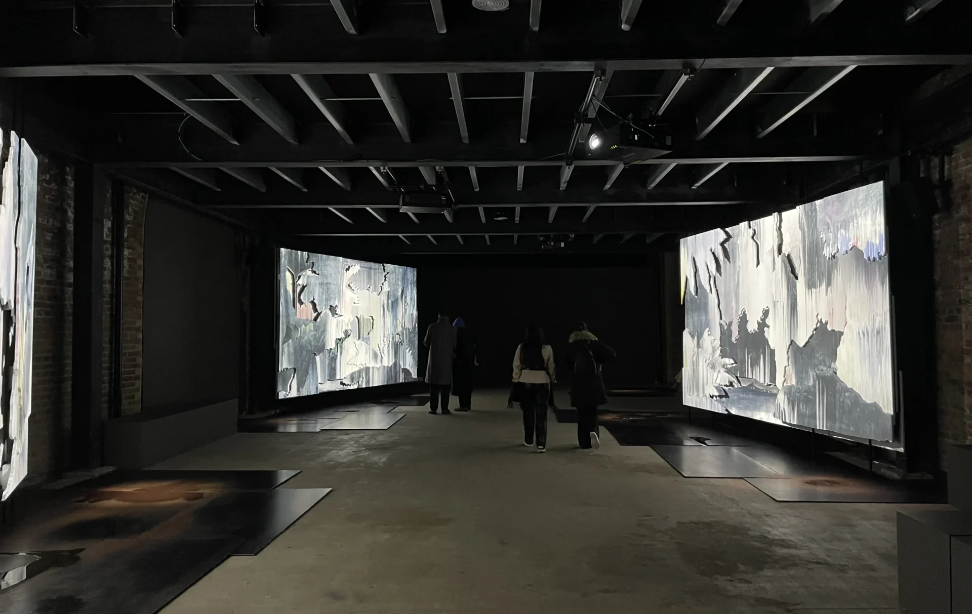 Three screens